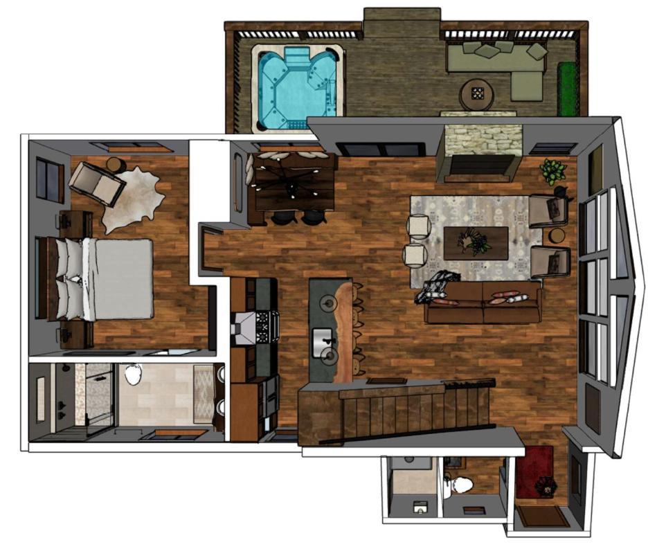 Chic Retreat Indoor Outdoor Fireplace, Private Jacuzzi, Great Location! Estes Park Habitación foto
